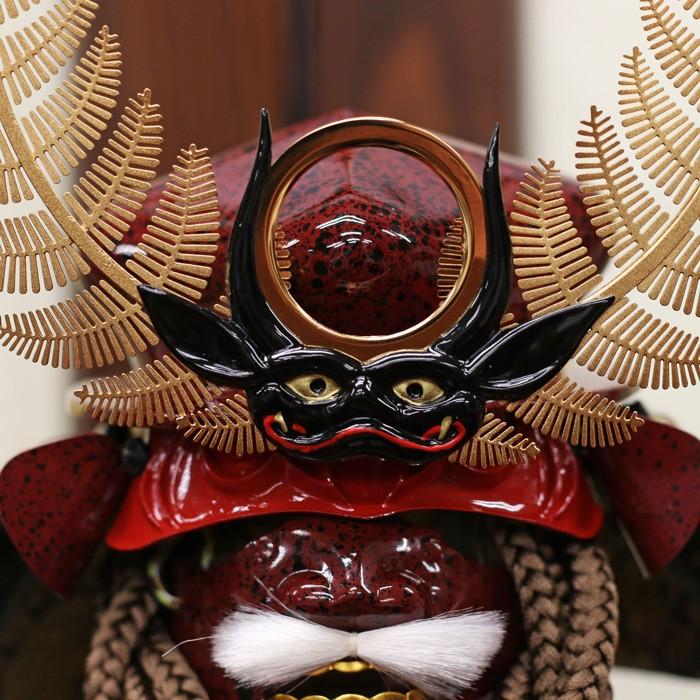 ひなせい 五月人形 鎧飾り おしゃれ / 10号 徳川家康 茶 鎧 雄山 / 5