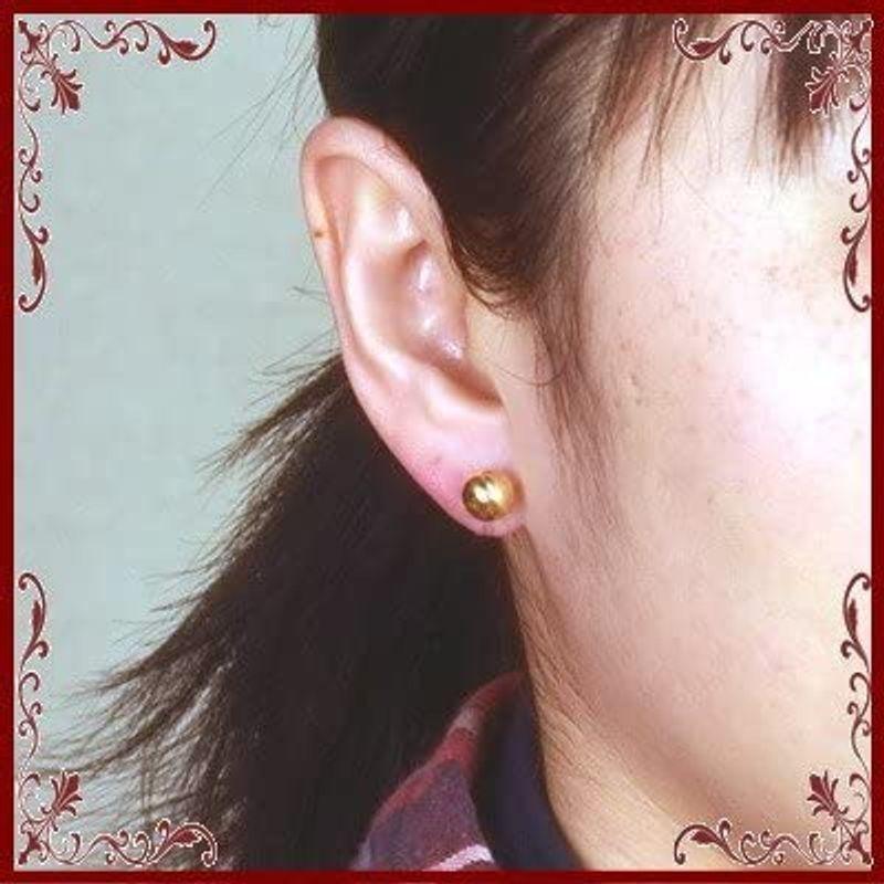 生まれのブランドで イエローゴールド ボールピアス 両耳販売 1ペア 8mm K18イエローゴールド丸玉ピアス 18金 Yokomo ニッケルフリー K18 ピアス Terresrouges Com