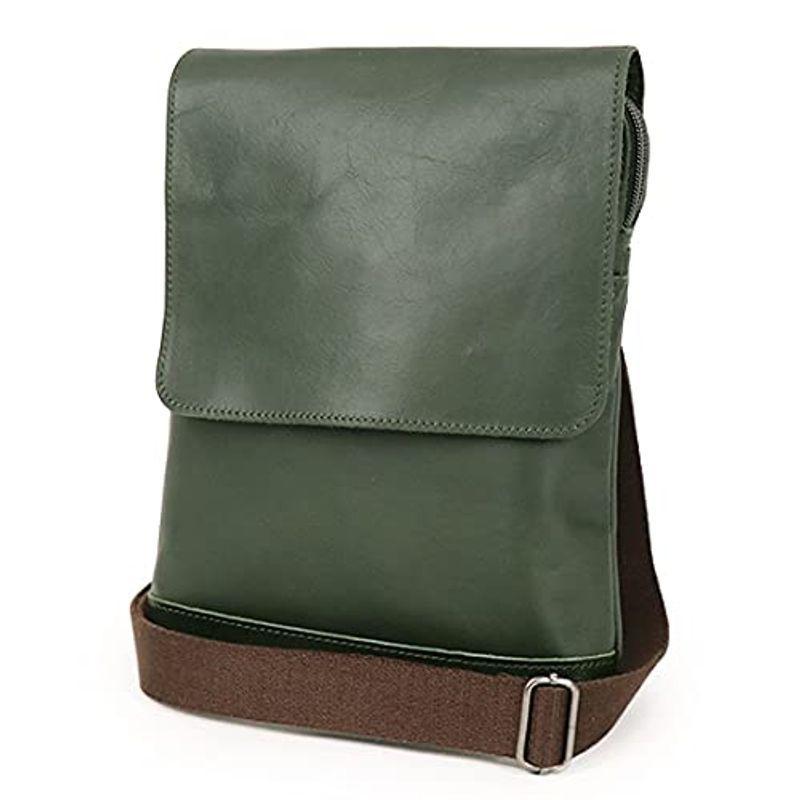 柔らかい 本革 おしゃれ 斜めがけ メンズ ショルダーバッグ ダブルスdoubles レザー グリーン Jvk 1603 小さめ ショルダーバッグ Www 11thspace Com