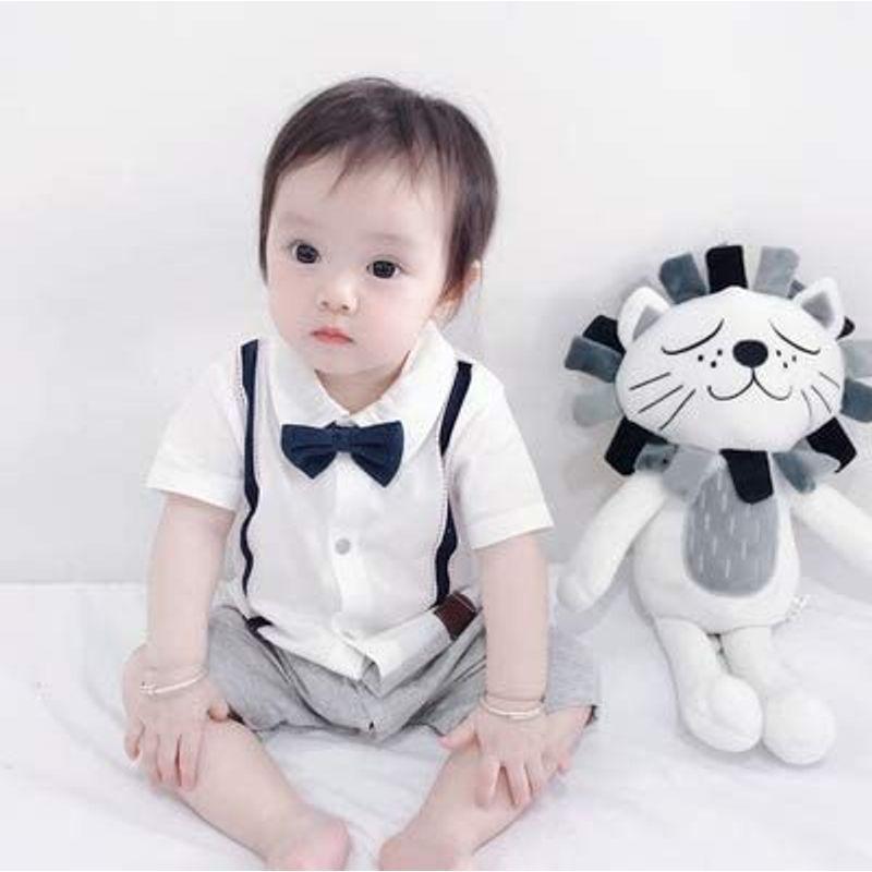 お得セット お喰い初め 男の子 ロンパース フォーマル ベビー Unimor 半袖 カバ お宮参り 出産祝い 入学式 入園式 お呼ばれ フォーマルスーツ ロンパース カバーオール Www We Job Com