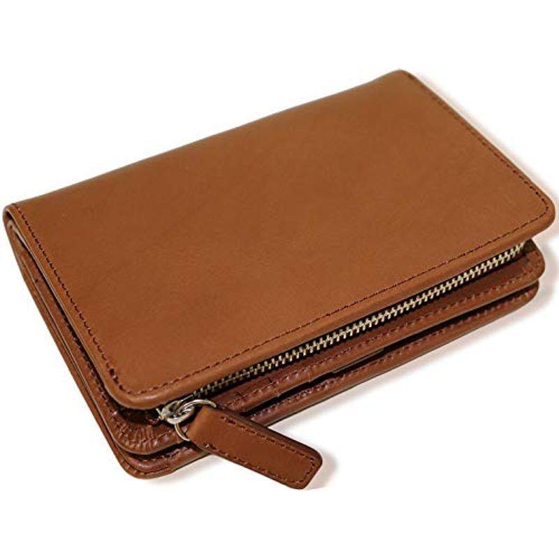 デイライトマーケット 二つ折り 本革 レザー ヌメ革 財布 L字ファスナー ミドルサイズ ラウンドサイフ カード13枚 Dlm 848 割引購入