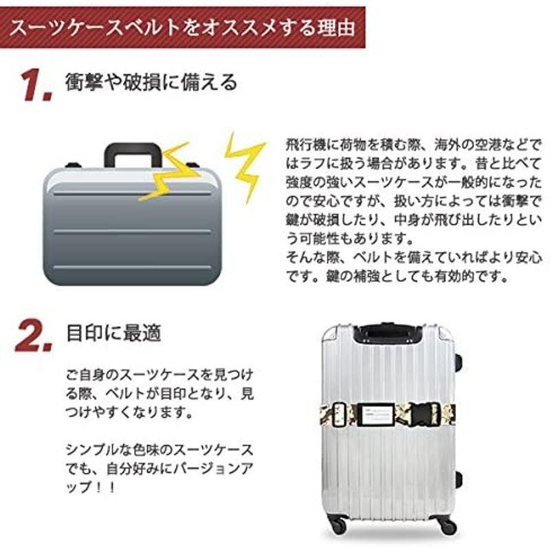中古 日本製 おしゃれ な ワンタッチ スーツケース ベルト ネーム タグ 付き デザートカモ Cisama Sc Gov Br