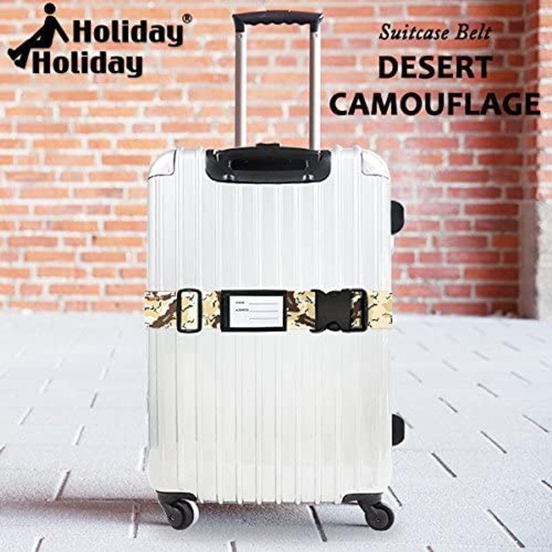 中古 日本製 おしゃれ な ワンタッチ スーツケース ベルト ネーム タグ 付き デザートカモ Cisama Sc Gov Br