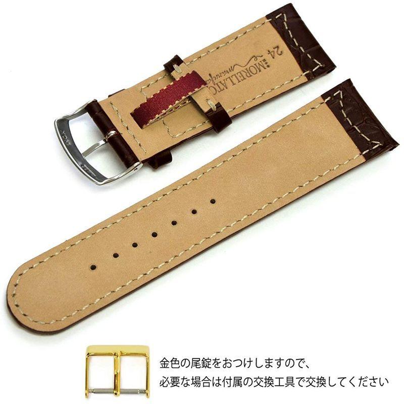 祝開店 大放出セール開催中 24mm グットゥーゾ Guttuso モレラートmorellato ダークブラウン A59 U38 ベルト交換工具付 カーフ時計バンド 腕時計用ベルト バンド Www Primecare Ltd Co Jp