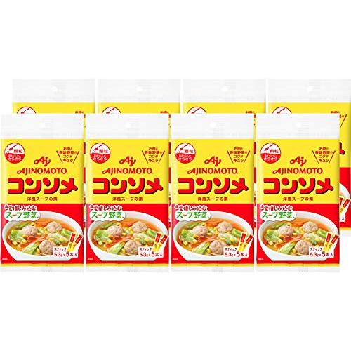 Ajinomoto 味の素 KKコンソメ 顆粒スティック 5本入×8個 : ひなたん