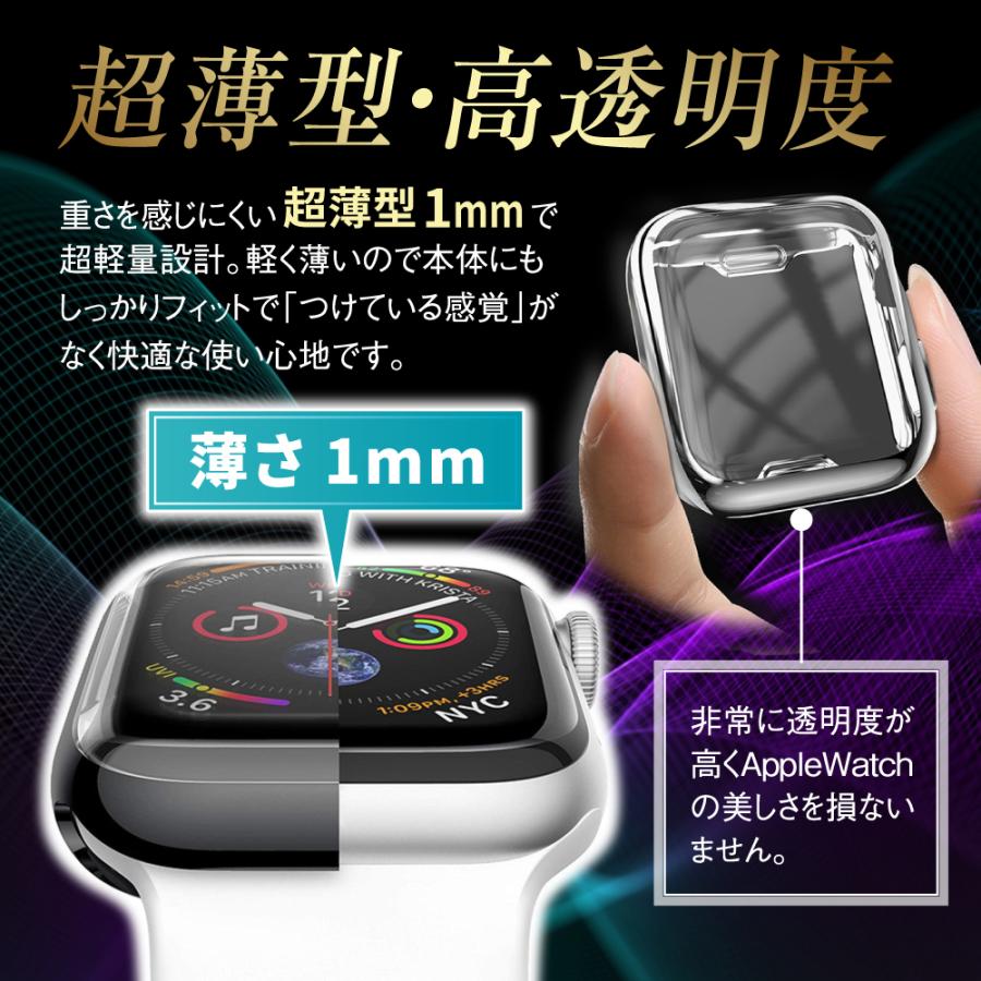 AppleWatch アップルウォッチ Series9 Series8 Series7 Series6 Series5 Series4 Series3 Series2 SE SE2 カバー ケース 全面保護 耐衝撃｜hinatainc｜06