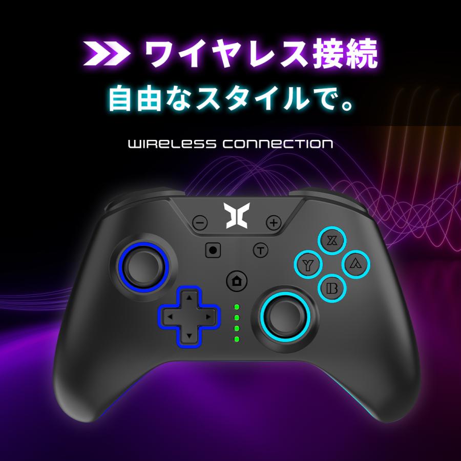 Nintendo Switch本体　ワイヤレスコントローラー付き Switch / 2 対応 コントローラー ワイヤレス 連射 自動連射 ターボ