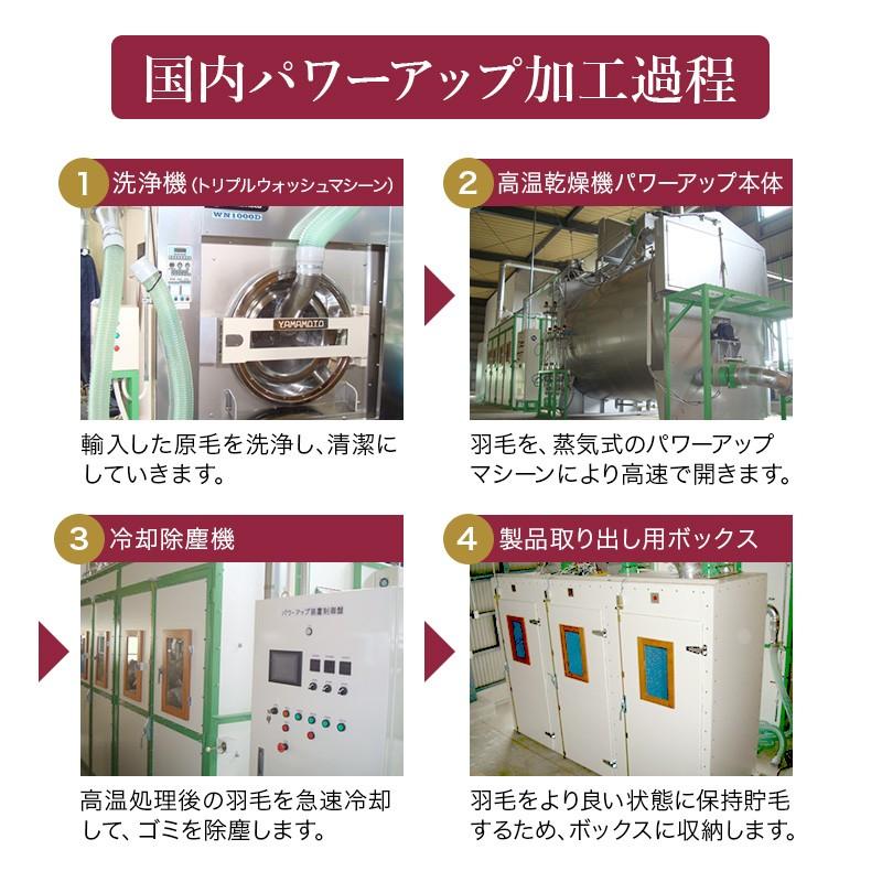 羽毛布団 掛け布団 ダブル 冬用 羽毛掛け布団 増量タイプロイヤルゴールドラベル ホワイトダックダウン93 移動防止立体キルト 掛けふとん 日本 羽毛ふとん 工場_11
