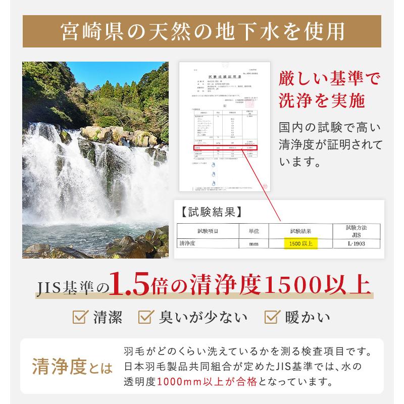 ロイヤルゴールドラベル ホワイトグースダウン93％ 立体キルト羽毛掛