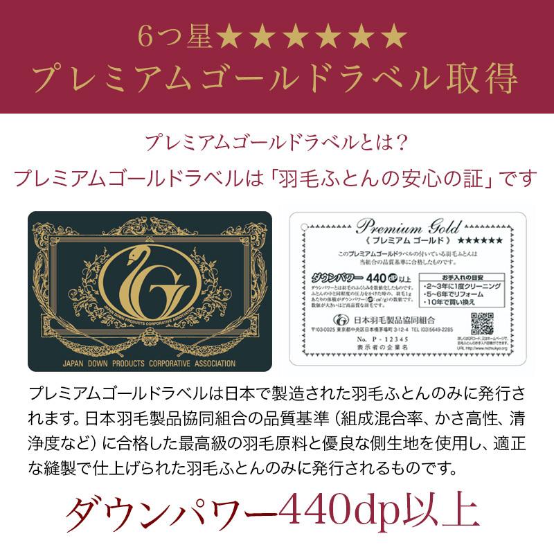 羽毛布団 掛け布団 シングルロング 冬用 羽毛掛け布団 6つ星