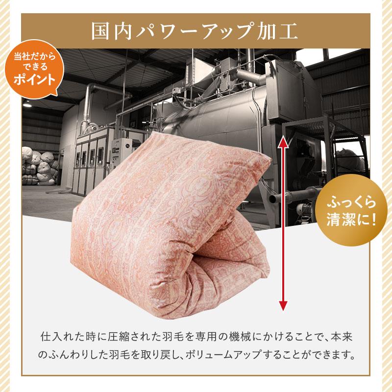 羽毛布団 掛け布団 シングルロング 冬用 羽毛掛け布団 グース 1.5 綿