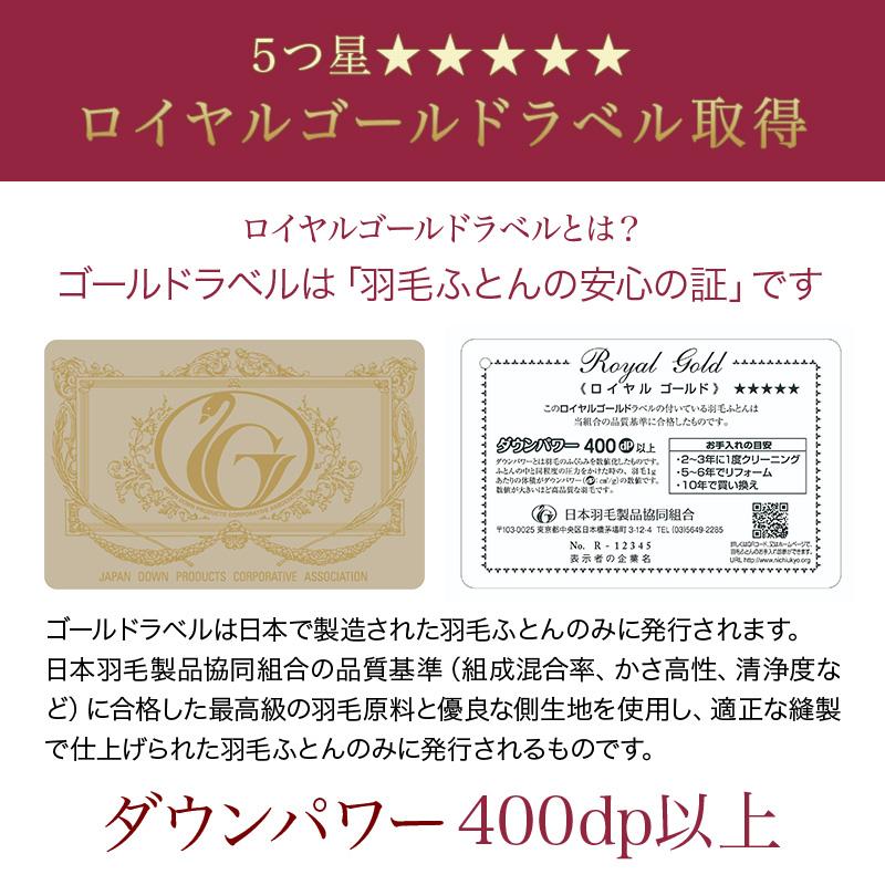 羽毛布団 シングル ロイヤルゴールドラベル93 羽毛4点 セット 羽毛布団 シングル ロイヤルゴールドラベル93 羽毛4点 セット
