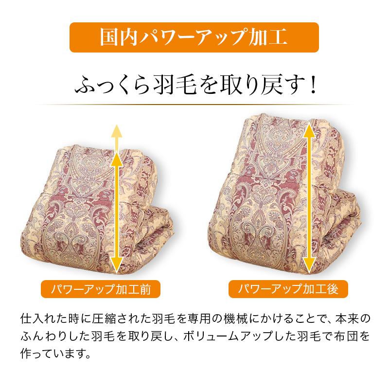 羽毛布団 掛け布団 ダブル 冬用 羽毛掛け布団 片寄らない 羽毛