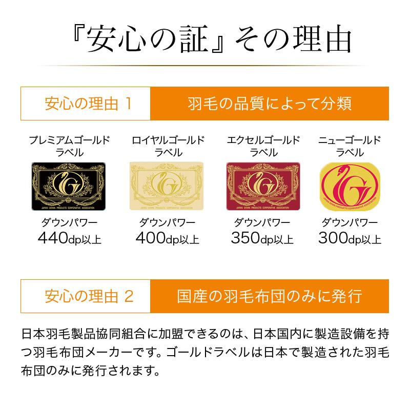 羽毛布団 掛け布団 ダブル 冬用 羽毛掛け布団 片寄らない 羽毛掛け