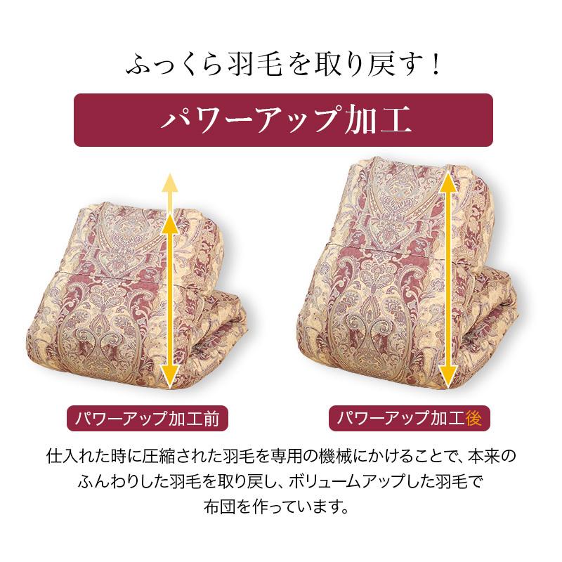 羽毛布団 掛け布団 ダブル 冬用 羽毛掛け布団 片寄らない 羽毛掛け
