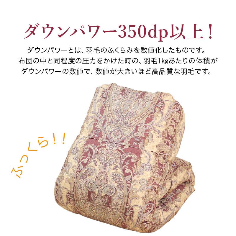 <業務用受注型生産商品>羽毛掛け布団 セミダブルサイズ 未使用 タンスのゲン 羽毛布団 セミダブル ロング 冬用 洗える 日本製