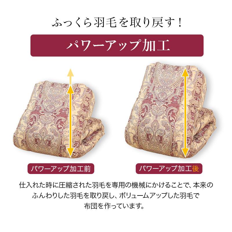 羽毛布団 掛け布団 シングルロング 冬用 羽毛掛け布団 片寄らない羽毛掛け布団 95 グース 掛けふとん 日本製 羽毛ふとん プレミアム ゴールド 工場 製造業 暖か |  | 10