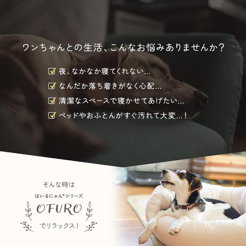 ペット ベッド ペットのおふとん はいるにゃん シリーズ OFURO L 犬の