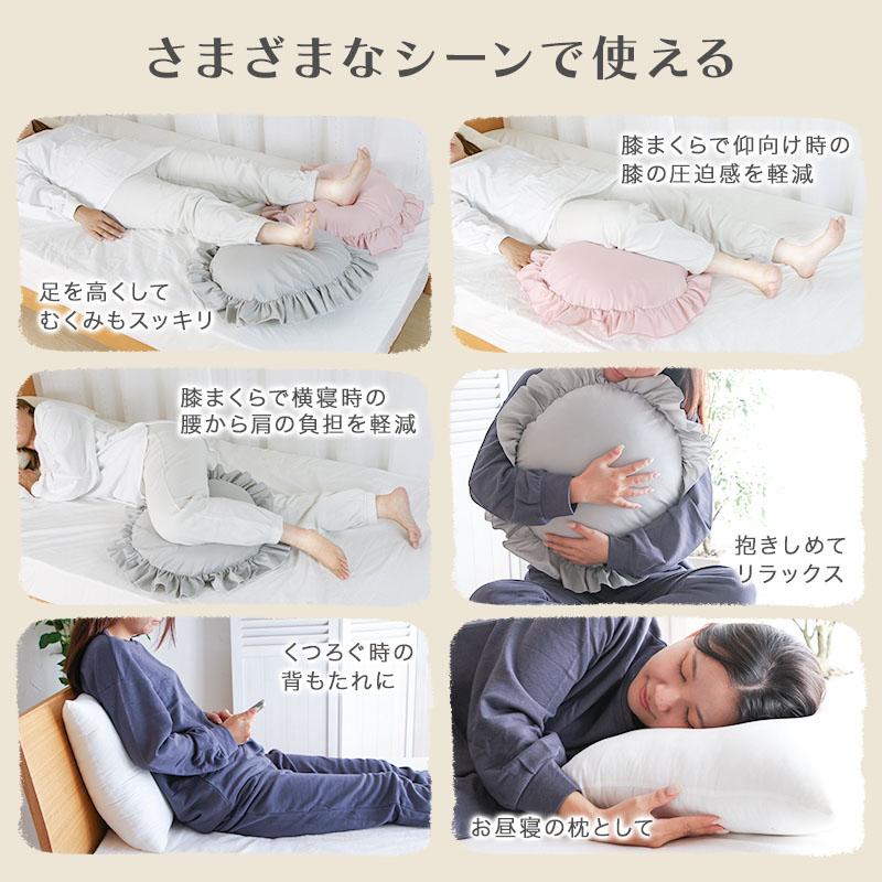 パンパン クッション ヌード 2個 セット 円形 四角 ふわふわ 中身