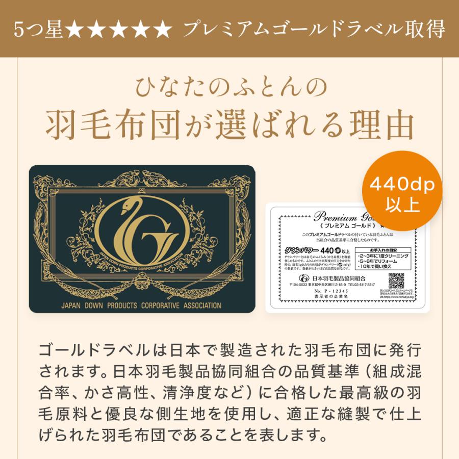 羽毛布団 掛け布団 洗える シングルロング 冬用 軽量 軽い プレミアム