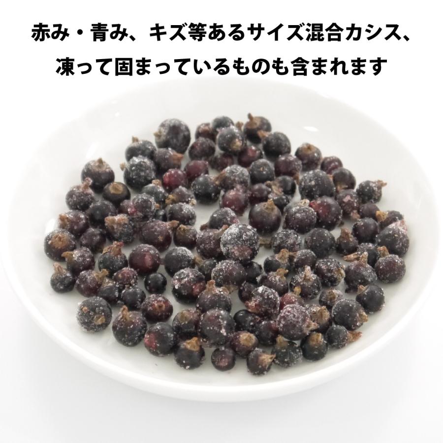 冷凍）国産冷凍カシス果実（青森県上北産・農薬不使用）約1kg : ハイ