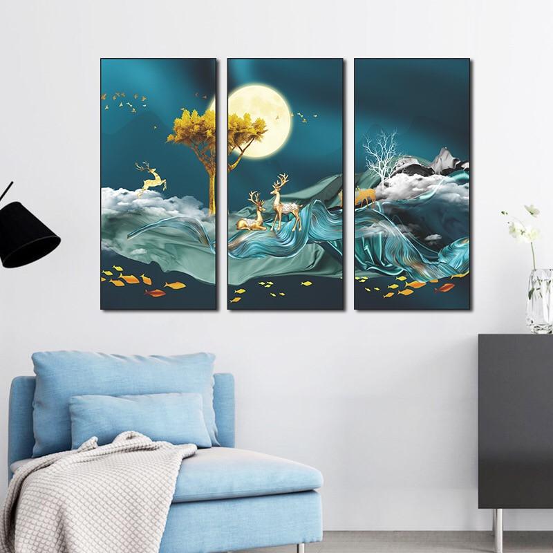 送料込み ウォールステッカー  幻の海　鹿　 飾り絵  壁飾り 壁シート 壁紙　雰囲気変え 壁シール インテリア 和室　DIY 模様替え |  | 03