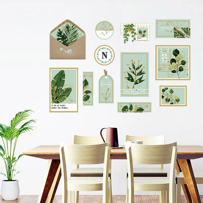 送料込み　ウォールステッカー　芸術　グリーン　写真フレーム　壁飾り　壁紙　壁シール　壁絵　インテリアシート　模様替え |  | 02