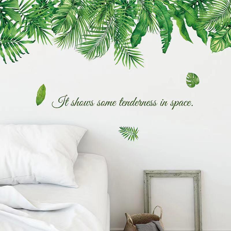 送料込み　ウォールステッカー　ins 爽やか　緑葉　壁飾り　壁紙　壁シール　壁絵　インテリアシート　模様替え |  | 01