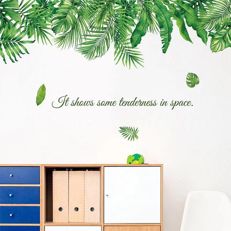 送料込み　ウォールステッカー　ins 爽やか　緑葉　壁飾り　壁紙　壁シール　壁絵　インテリアシート　模様替え |  | 04