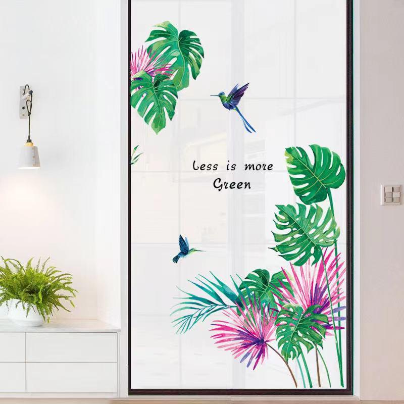 送料込み　ウォールステッカー　ハチドリ　熱帯植物　新作　壁飾り　壁紙　壁シール　壁絵　インテリアシート　模様替え |  | 02