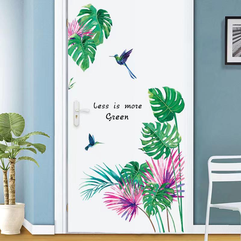 送料込み　ウォールステッカー　ハチドリ　熱帯植物　新作　壁飾り　壁紙　壁シール　壁絵　インテリアシート　模様替え |  | 04