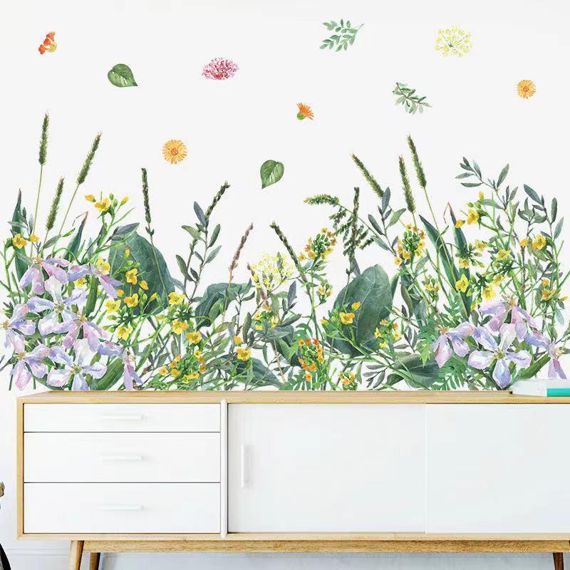 送料込み　ウォールステッカー グリーン  野外　植物　壁飾り　壁紙　壁シール　壁絵　剥がせるタイプ　インテリアシート　模様替え　 |  | 01