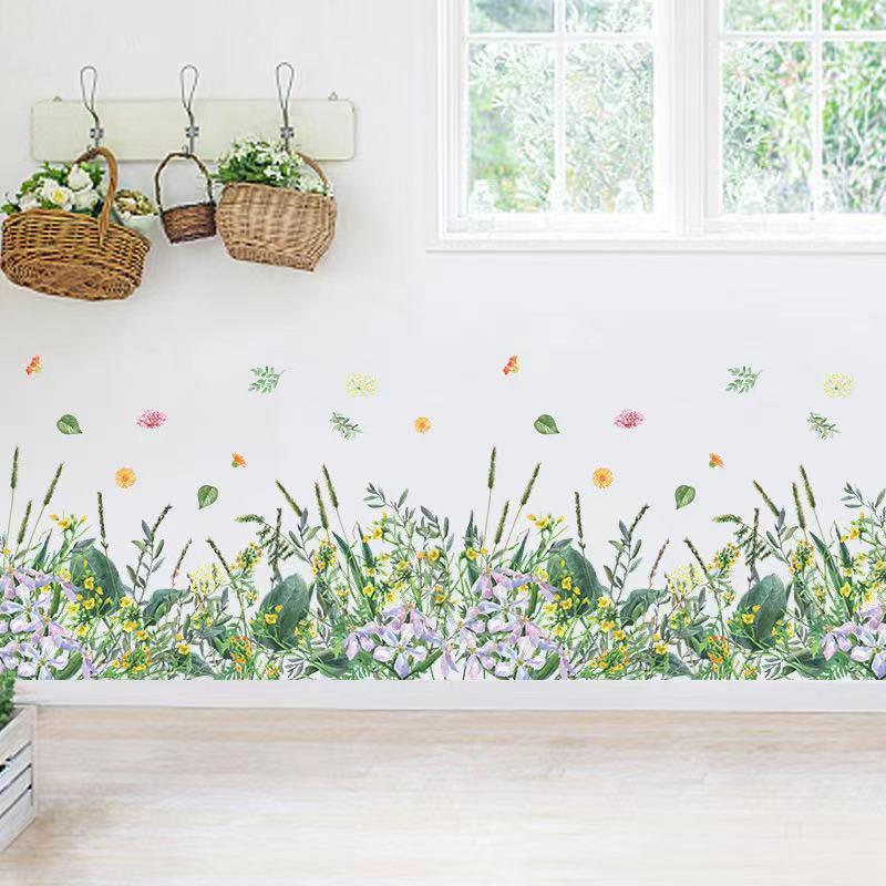 送料込み　ウォールステッカー グリーン  野外　植物　壁飾り　壁紙　壁シール　壁絵　剥がせるタイプ　インテリアシート　模様替え　 |  | 02