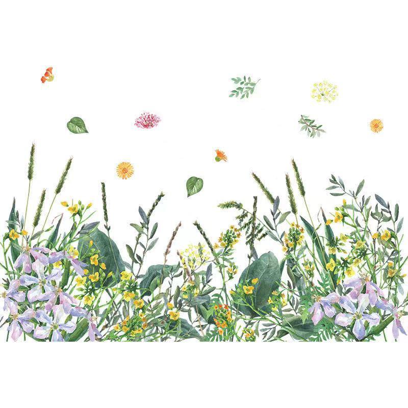 送料込み　ウォールステッカー グリーン  野外　植物　壁飾り　壁紙　壁シール　壁絵　剥がせるタイプ　インテリアシート　模様替え　 |  | 04