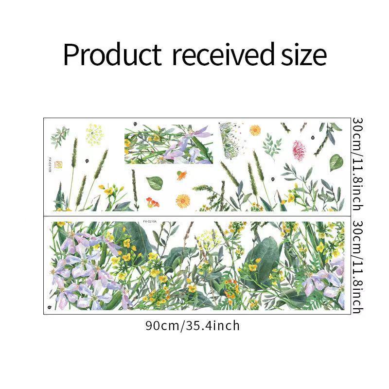 送料込み　ウォールステッカー グリーン  野外　植物　壁飾り　壁紙　壁シール　壁絵　剥がせるタイプ　インテリアシート　模様替え　 |  | 05