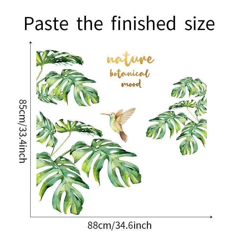 ウォールステッカー　ハチドリ　熱帯植物　ウォールシール　壁飾り　壁絵　壁シート　模様替え 　リビング　欧米風　　 |  | 07
