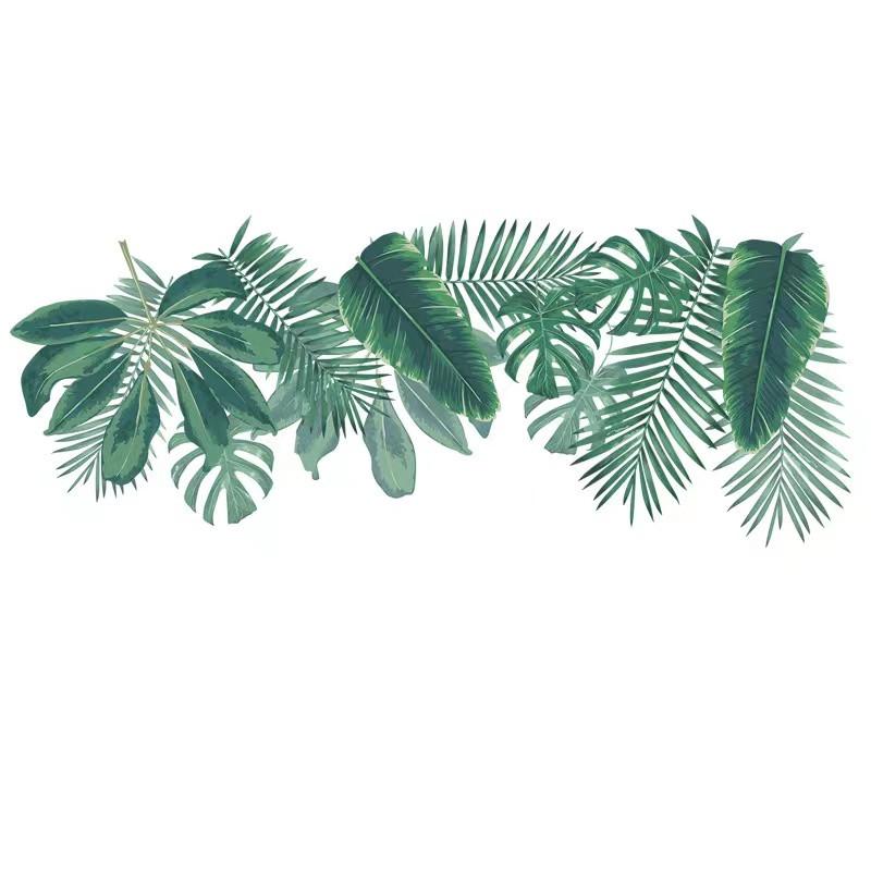 送料込み　ウォールステッカー グリーン　新作　熱帯植物　大きい葉　　壁飾り　壁紙　壁シール　壁絵　剥がせるタイプ　インテリアシート　模様替え　 |  | 06