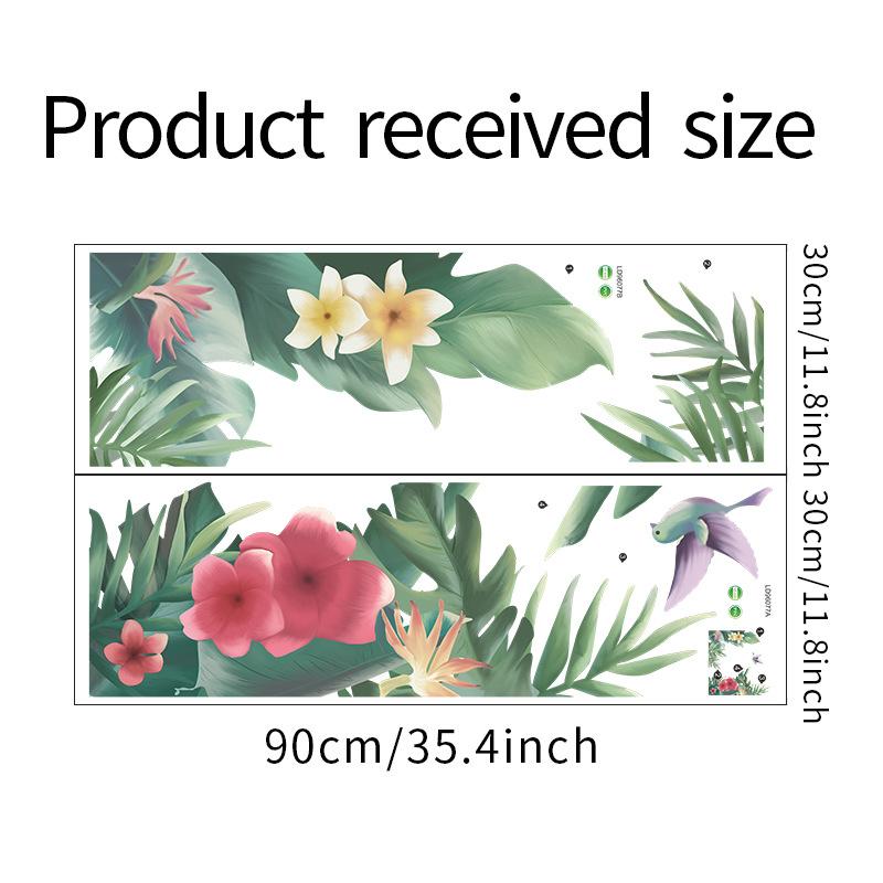 送料込み　新作　ウォールステッカー 熱帯植物　小鳥　壁画 壁シート　剥がせるタイプ　リフォーム　DIY　ウォールシート　模様変え　雰囲気変え　 |  | 06
