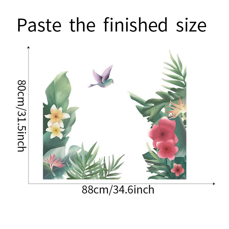 送料込み　新作　ウォールステッカー 熱帯植物　小鳥　壁画 壁シート　剥がせるタイプ　リフォーム　DIY　ウォールシート　模様変え　雰囲気変え　 |  | 07