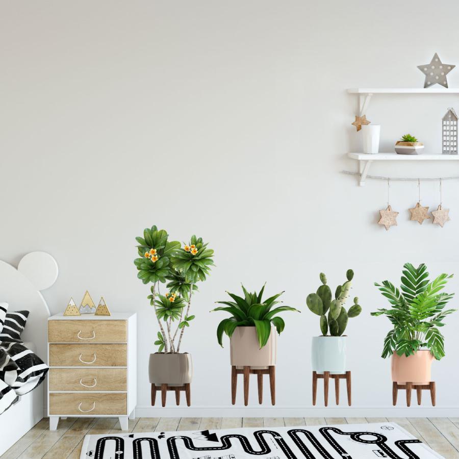 ウォールステッカー　壁シート　壁紙　３D　盆栽　リフォーム　壁飾り　壁シール　DIY　壁絵　植物鑑賞　模様替え |  | 04