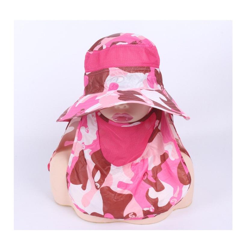 レディース UVカット つば広帽子  サンバイザー  360°　日よけキャップ 農業 アウトドア 全面保護 紫外線 日焼け対策 フェイスカバー 折りたたみ 送料無料　 |  | 05