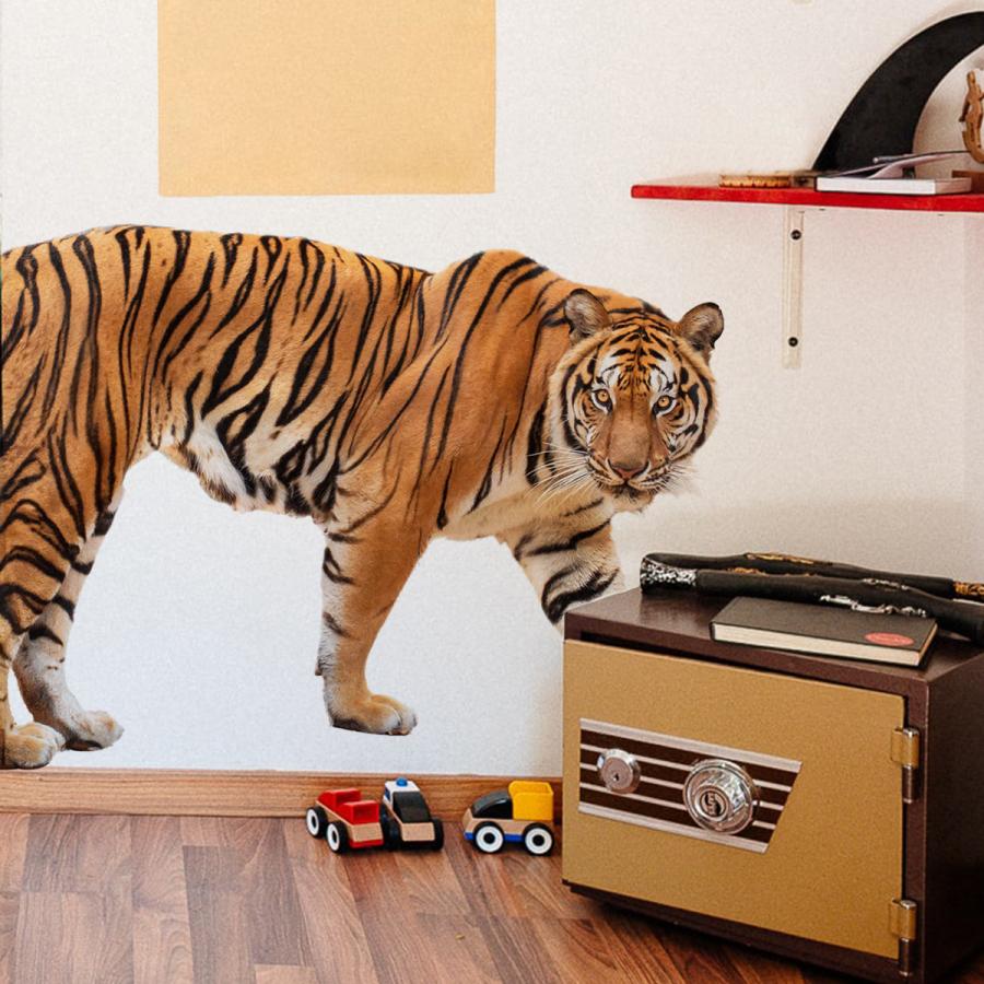 ウォールステッカー ３D　虎　トラ　壁画　壁シート 壁飾り 壁紙　雰囲気変え 壁シール インテリア DIY　模様替え　送料込み |  | 04