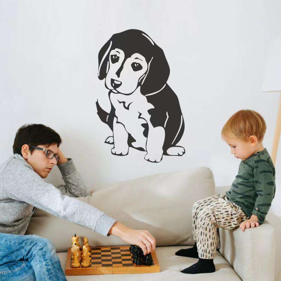 送料込み　ウォールステッカー 白黒　可愛いワンちゃん  壁シート　壁飾り　ウォールシート　DIY　雰囲気変え　寝室　模様替え 剥がせるタイプ　送料込み |  | 03