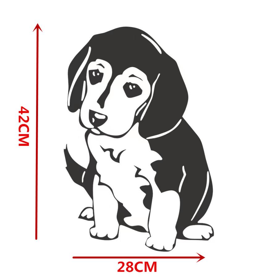 送料込み　ウォールステッカー 白黒　可愛いワンちゃん  壁シート　壁飾り　ウォールシート　DIY　雰囲気変え　寝室　模様替え 剥がせるタイプ　送料込み |  | 08