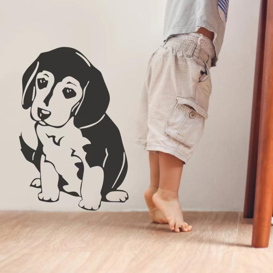 送料込み　ウォールステッカー 白黒　可愛いワンちゃん  壁シート　壁飾り　ウォールシート　DIY　雰囲気変え　寝室　模様替え 剥がせるタイプ　送料込み |  | 06