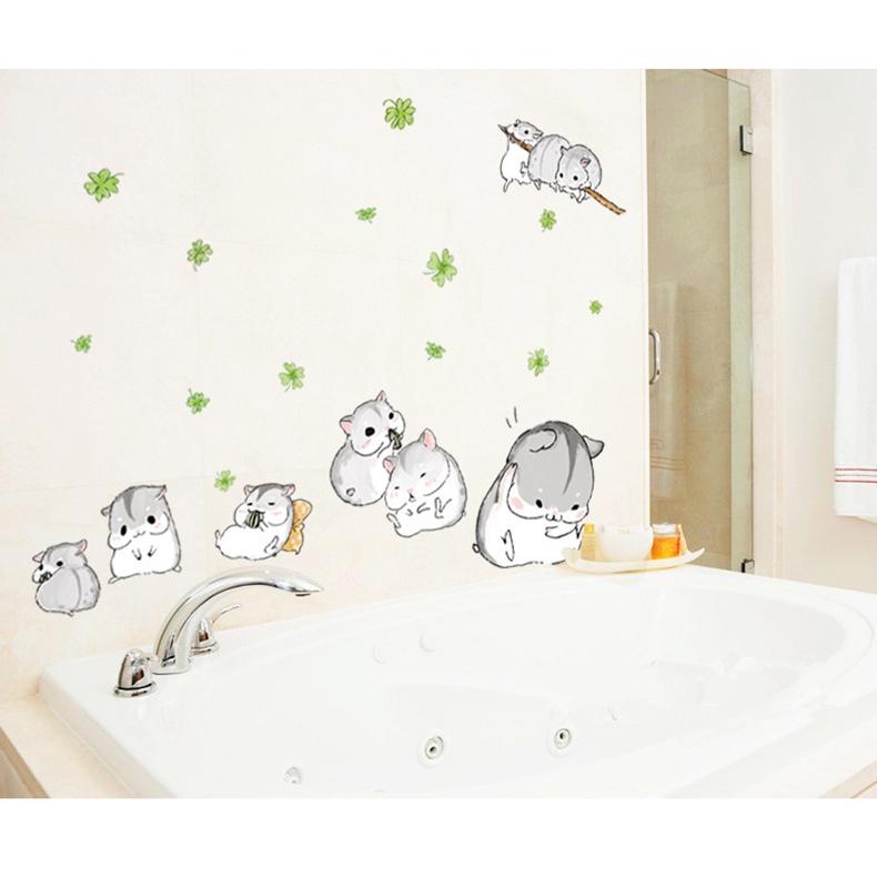 送料込み　ウォールステッカー 可愛い　ハムスター　壁シート　壁飾り　ウォールシート　DIY　雰囲気変え　寝室　リビング　玄関　模様替え |  | 05