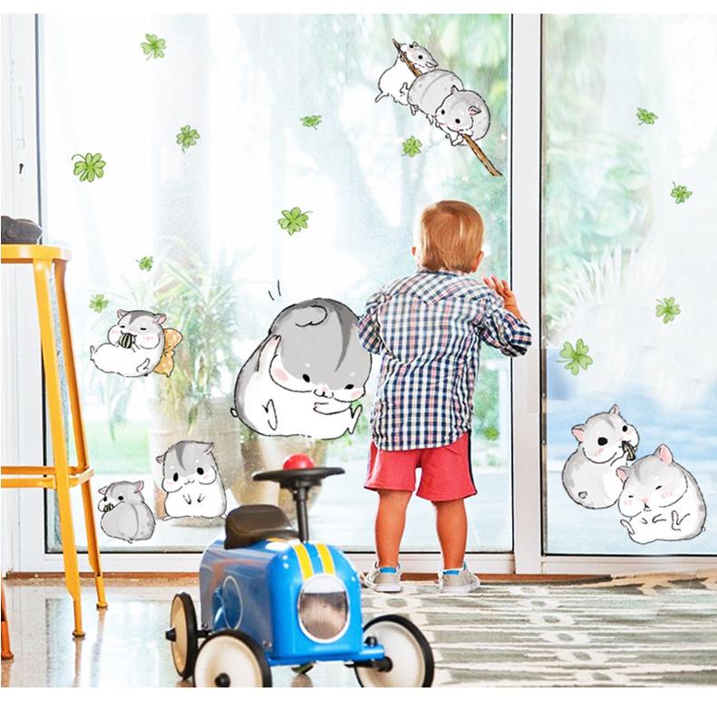 送料込み　ウォールステッカー 可愛い　ハムスター　壁シート　壁飾り　ウォールシート　DIY　雰囲気変え　寝室　リビング　玄関　模様替え |  | 06