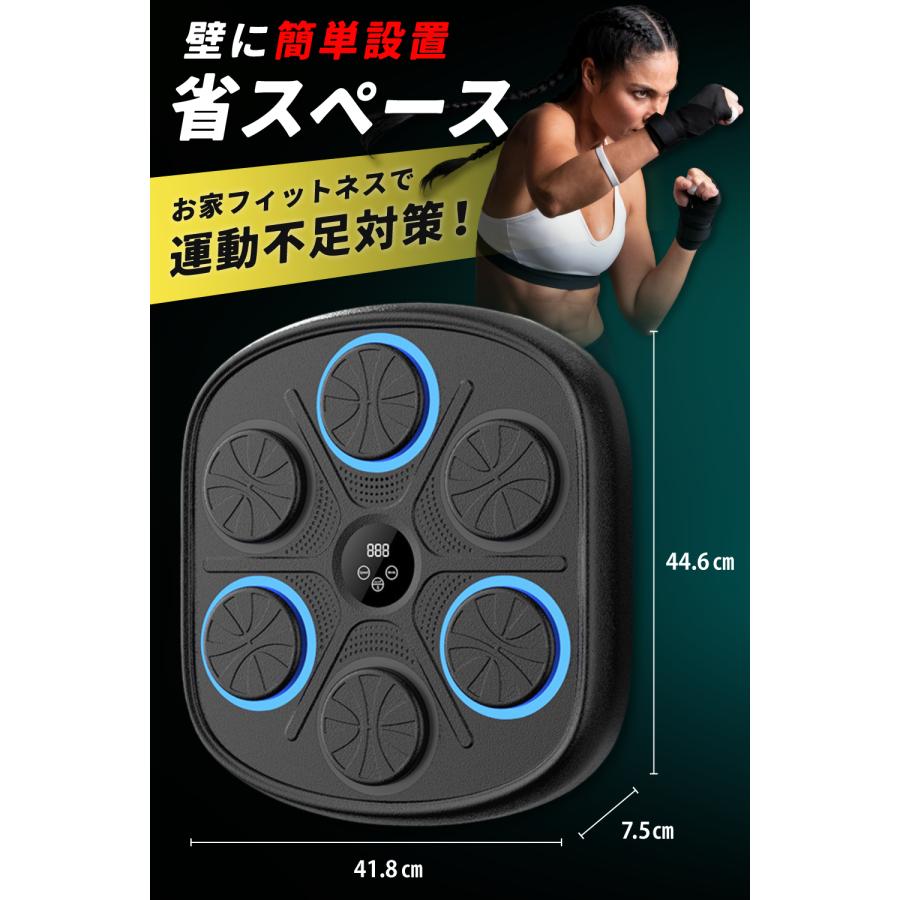 【技適マーク取得済商品/プロのキックボクサー監修】 音楽ボクシングマシン パンチングマシーン ボクシング マシン 壁掛け ボクシングマシン パンチング マシン |  | 04