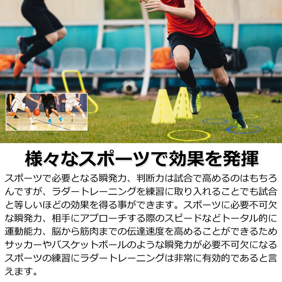 ラダー (円形) ケンケンパリング (リング*20+ジョイント*20) ラダートレーニング トレーニングラダー コーン マーカーコーン フラフープ けんけんぱリング |  | 02