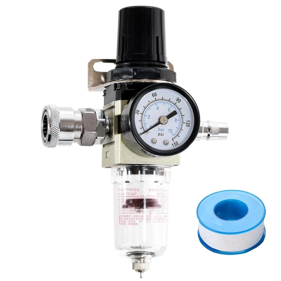 エアー レギュレーター ウォーターセパレーター 【 エアコンプレッサー 必須アイテム♪ 】 エアーレギュレーター | 